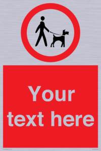 Custom Road regulatory dogs on leads